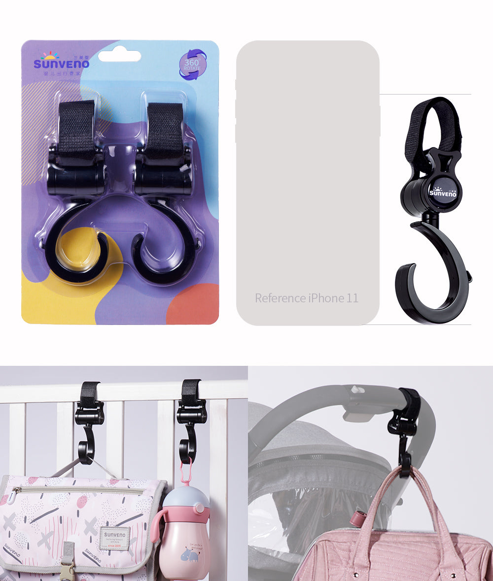 Sunveno's Stroller Hook 2 Pack