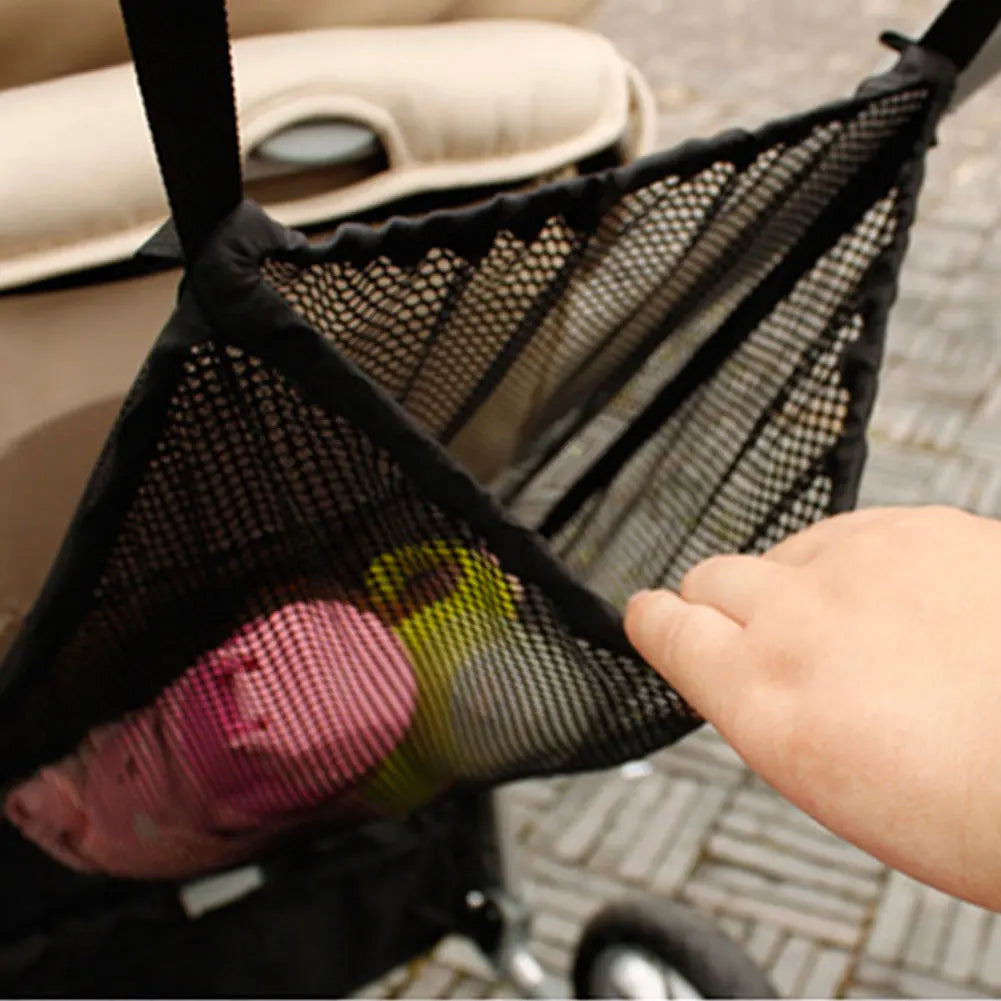 New Baby Stroller Hanging Bag Summer Children'S Stroller Net Pocket Storage Bag Hanging Bag Stroller Cart Accessories