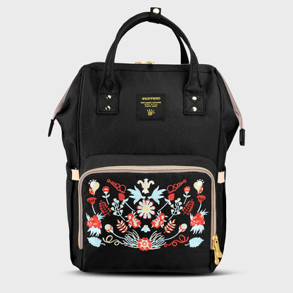 Classic Embroidered Diaper Backpack