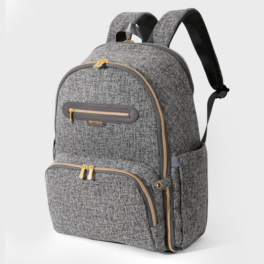 Tweed Luxe Foldable Diaper Backpack