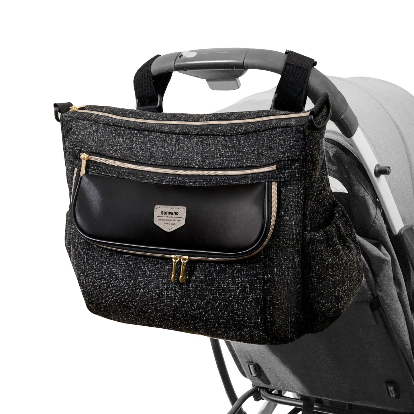 Tweed Luxe Attachable Stroller & Wearable Organizer