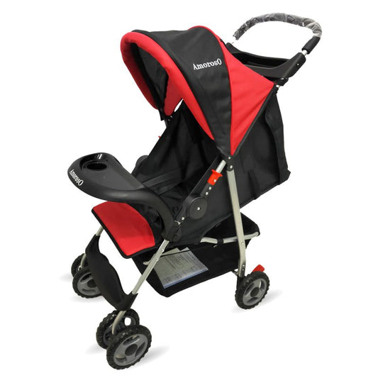 AmorosO Lightweight Single Stroller With Cup Holder Red