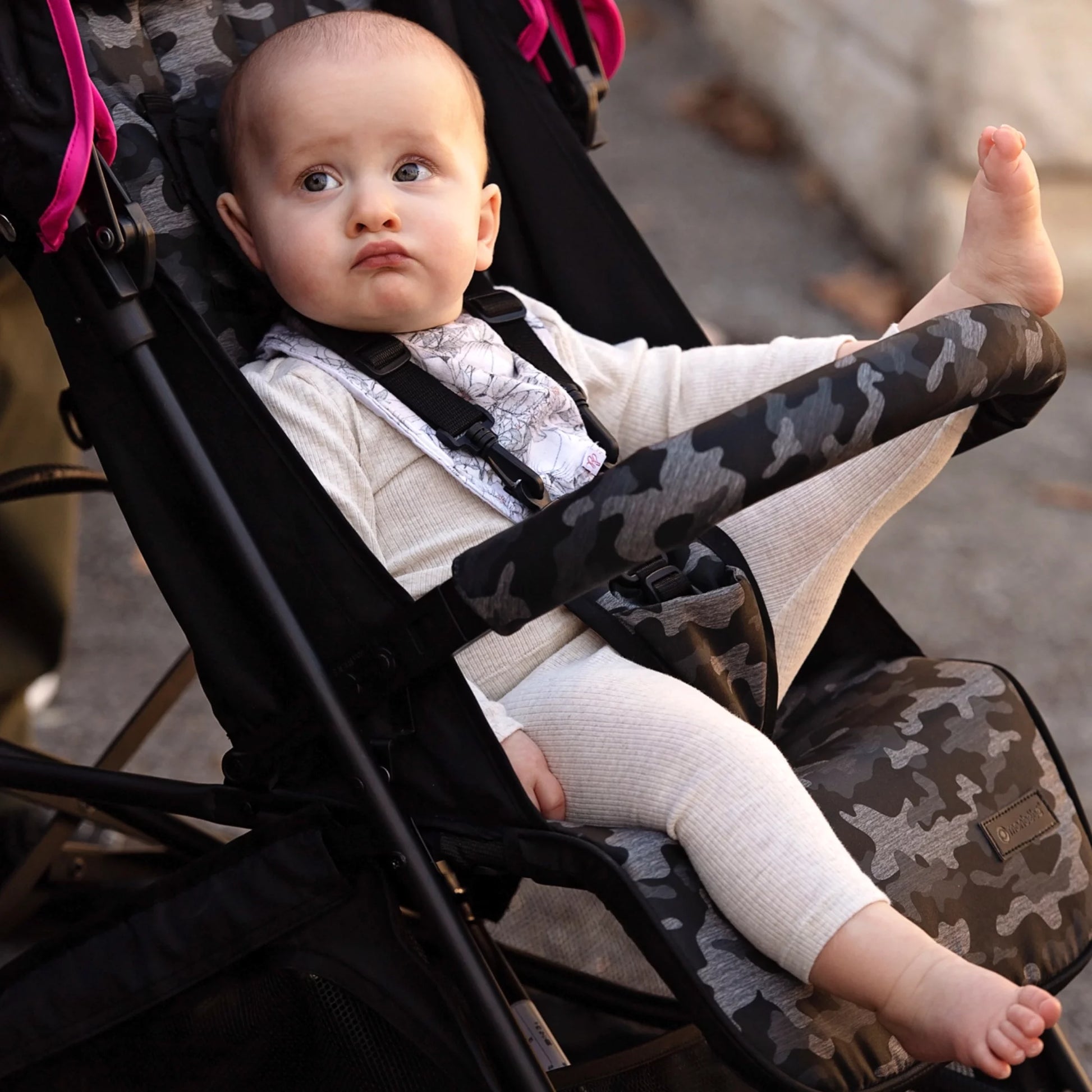pink camo stroller travel system Monbebe Breeze Lightweight Compact Baby Stroller