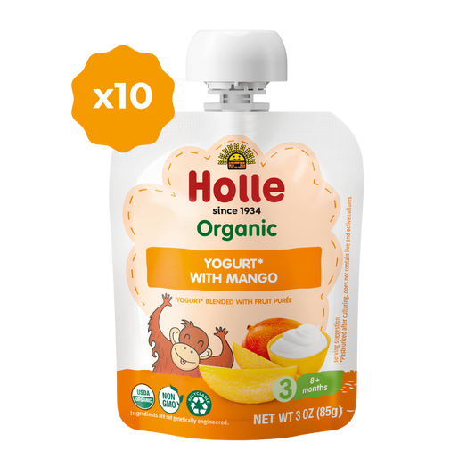 Holle Organic Yogurt Pouches - Mango (10 x 3oz  Pouches)