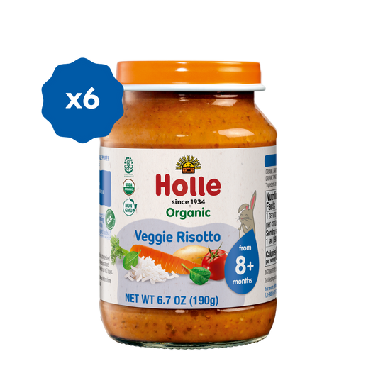 Holle Baby Food Jars - Veggie Risotto -( 6 Jars -6.7 oz Each Jar)