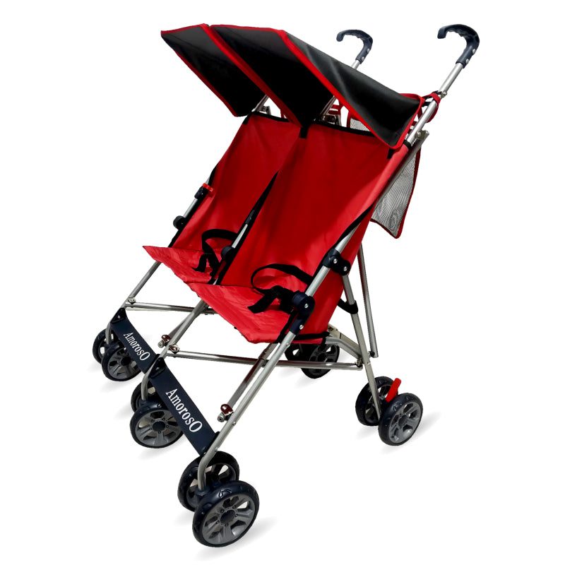 AmorosO Lightweight Red Twin Umbrella Stroller – GiGi Baby