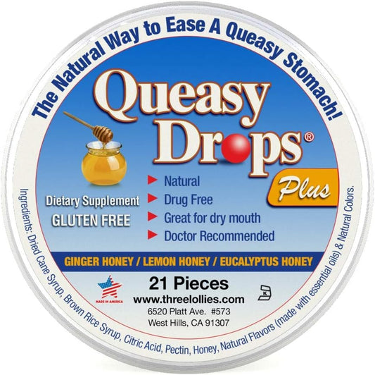 Queasy Drops Plus Honey & Pectin - 21 Drops