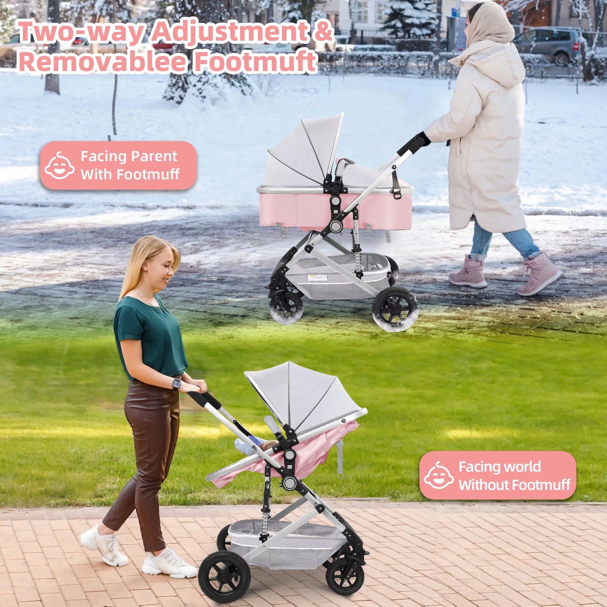 travel stroller that faces both ways Vomeast Baby Stroller: Foldable, Reversible Bassinet, Travel Stroller – GiGi Baby