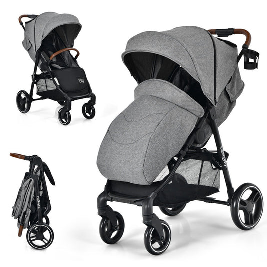 High Landscape Baby Stroller with Easy One-Hand Fold Design