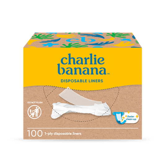 100 Disposable Cotton Liners by Charlie Banana