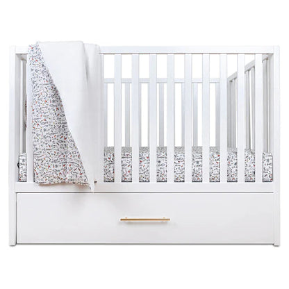 Hushcrib Convertible Crib With Trundle Bed, White