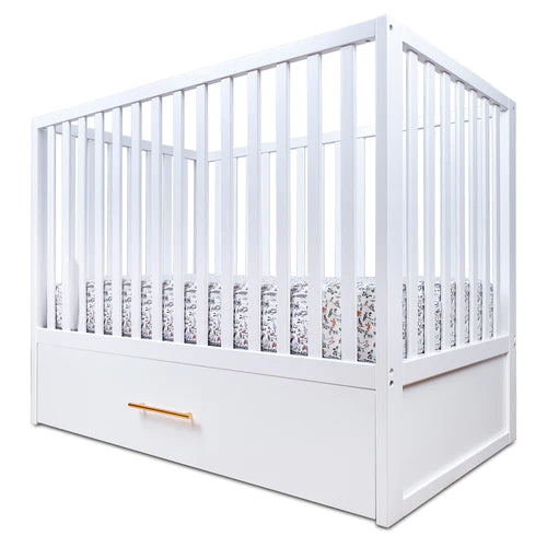 Hushcrib Convertible Crib With Trundle Bed, White