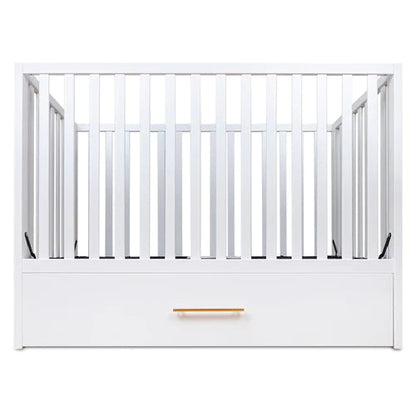 Hushcrib Convertible Crib With Trundle Bed, White