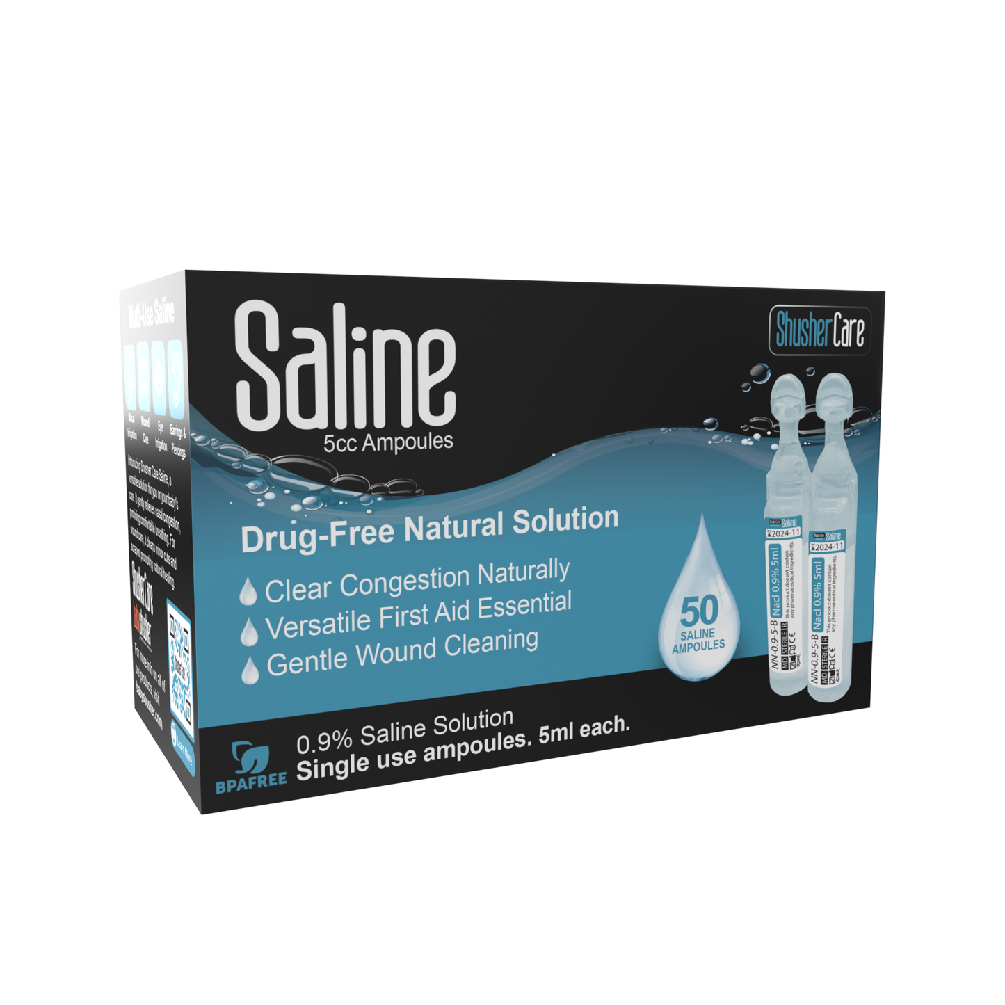 Saline – 50 Ct Ampoules