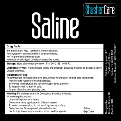 Saline – 50 Ct Ampoules