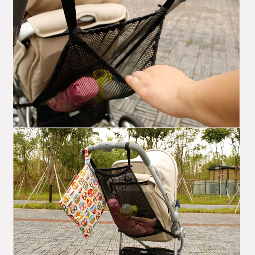 New Baby Stroller Hanging Bag Summer Children'S Stroller Net Pocket Storage Bag Hanging Bag Stroller Cart Accessories