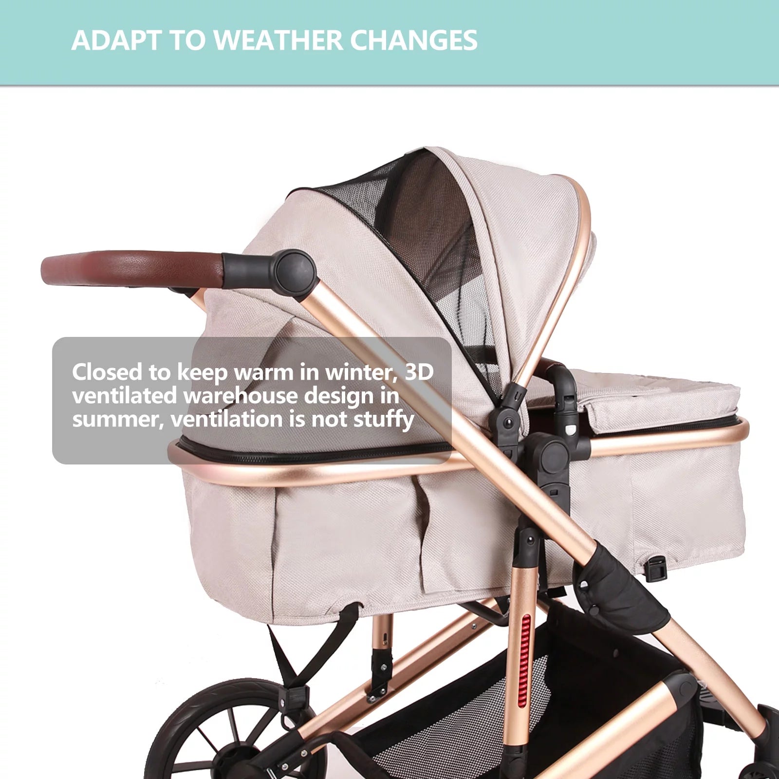 5 in 1 car seat stroller combo Trenana Modular Travel System 5 in 1 Baby Stroller – GiGi Baby