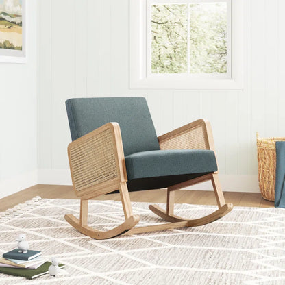 Adena Rocking Chair with Rattan Arms