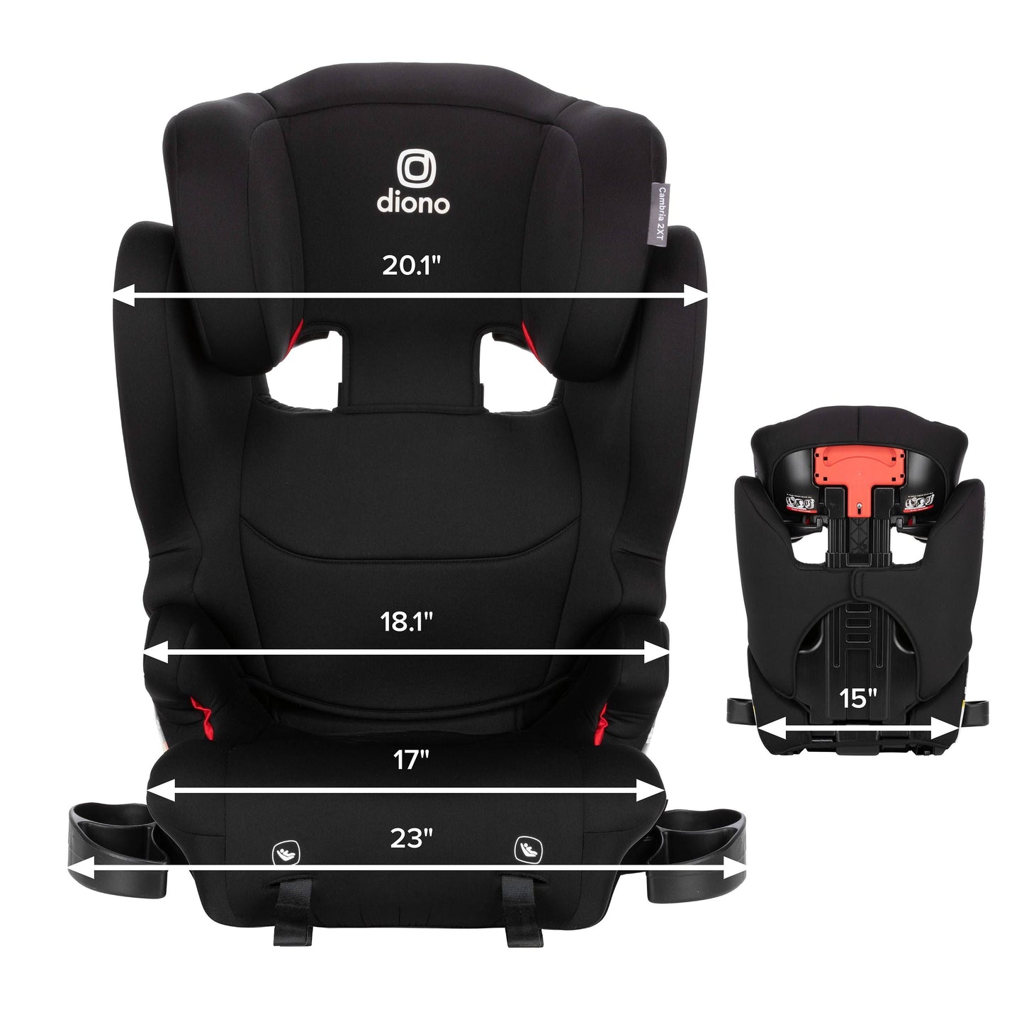 Cambria 2XT® 2-in-1 High Back to Backless XL Booster Seat